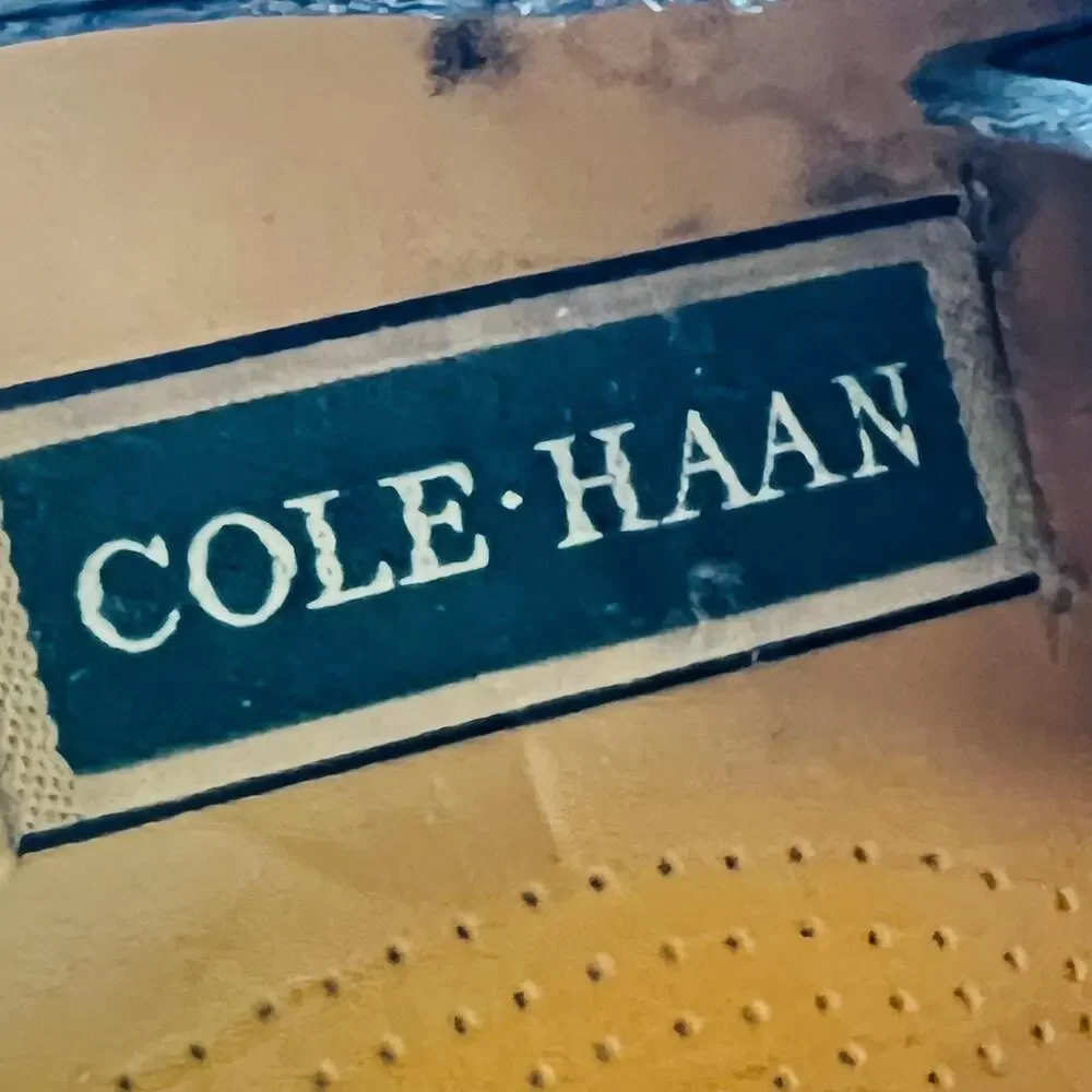 Cole Haan Shoes Mens 10.5 Black Leather Cap Toe Derby Oxford Dress Classic